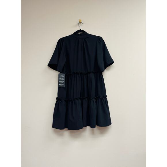 TUCKERNUCK Black Crepe Crawford Dress Size XL NWT Retail $148 Tuckernuck - Picture 5 of 6